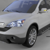 Пороги алюминиевые (Corund Silver) Honda CR-V III (2007-2012)