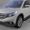 Пороги алюминиевые (Ring) Honda CR-V 4 (2012-2014 2015-)