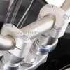 Проставки-переходники руля с ∅ 22 мм на ∅ 28 мм SW-Motech для мотоцикла Honda (высота 22 мм, серебро)
