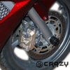 Слайдеры Crazy Iron для мотоцикла Honda VFR800 VTEC '02-'13 и VFR800X Crossrunner '11-'14 передние осевые