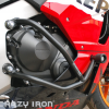 Защитные дуги + слайдеры Crazy Iron для мотоцикла Honda CBR600RR '13-'16 (3 точки опоры)