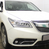 Защита верхней решетки радиатора Strelka (черная) для Acura MDX III