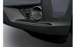 Накладки на передний и задний бампер (черные глянцевые) для Honda Pilot 3 2019-2021
