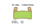 Тормозные колодки VESRAH VD 166JL для мотоциклов Honda