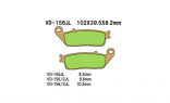 Тормозные колодки VESRAH VD 156/2JL для мотоциклов Honda