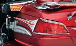 Хромированные накладки на задний кофр со светодиодами (Пара) для Honda GL1800 Gold Wing  3233