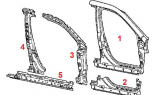 Боковая дверная арка (правая) для Acura MDX II 2007-09