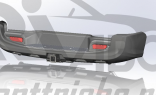Бампер АВС-Дизайн задний с квадратом под фаркоп Toyota Hilux 2015- 