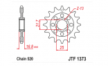 Звезда ведущая передняя JTF1373.16 для мотоцикла Honda