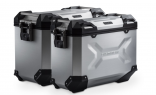 Комплект боковых алюминиевых серебристых кофров 45 и 37 л. TRAX ADV и креплений SW-MOTECH для Honda CRF1000L Afriсa twin 2018-2019