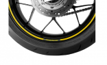 Комплект оригинальных наклеек на обод колеса HONDA 08F84MFJ840A (08F84-MFJ-840A) (жёлтые)