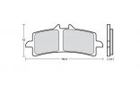 Тормозные колодки Brembo Racing Z04 для Honda CBR1000RR '14-'17