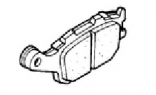 Оригинальная задняя тормозная колодка для мотоцикла HONDA 43106MV9008 (43106-MV9-008)