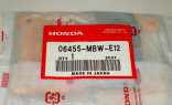 Оригинальные передние тормозные колодки для мотоцикла Honda 06455MBWE12 (06455-MBW-E12)