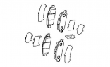 Оригинальные передние тормозные колодки для Honda accord IX 45022T2MT00 (45022-T2M-T00)