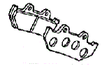 Оригинальные задние тормозные колодки для мотоцикла Honda 43105MJ6004 (43105-MJ6-004)
