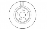 Оригинальный передний тормозной диск Honda  45251STXH01 (45251-STX-H01)