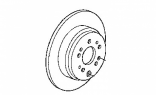 Оригинальный задний тормозной диск для Acura MDX 3  42510TZ5H00 (42510-TZ5-H00)