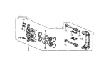 Правый передний супппорт  в сборе Acura MDX 3 (Honda 45018TZ5R01)