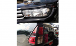 Комплект накладок на фонари Toyota Hilux 2015-2016