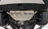 Защита днища Honda CR-V 2.0 (2015) из 3 частей (Алюминий 4 мм)