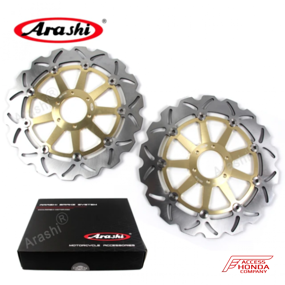 Комплект передних тормозных дисков ARASHI для Honda CBR1000RR 2006-2007 , VTR1000 SP-1 2000-2004 Комплект передних тормозных дисков ARASHI для Honda CBR1000RR 2006-2007 , VTR1000 SP-1 2000-2004