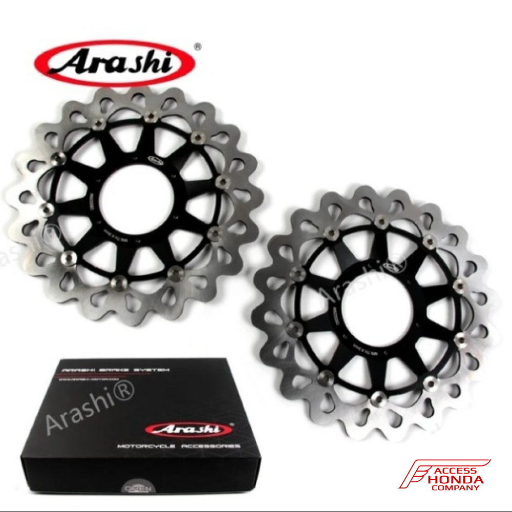 Комплект передних тормозных дисков ARASHI для Honda CBR1000RR 2006-2007 , VTR1000 SP-1 2000-2004 Комплект передних тормозных дисков ARASHI для Honda CBR1000RR 2006-2007 , VTR1000 SP-1 2000-2004
