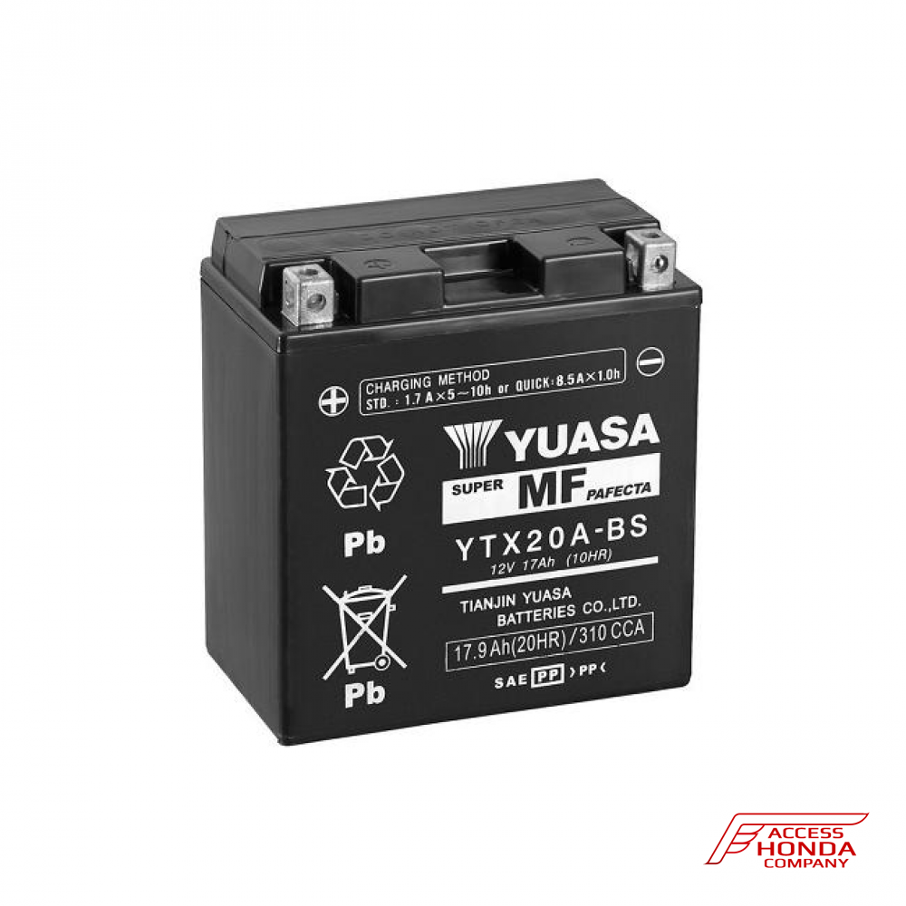 Оригинальная аккумуляторная батарея Yuasa YTX20A-BS 31500MBTD22 (31500-MBT-D22)  