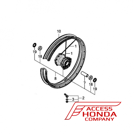 Оригинальное колесо переднее в сборе для Honda CRF1100 Africa Twin Adventure 2020-
