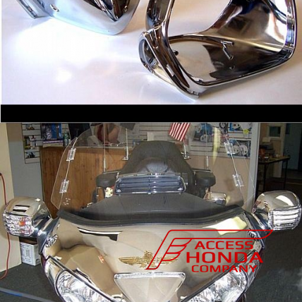 Хромированные корпуса зеркал (пара) для Honda GL1800 Gold Wing 45-1232