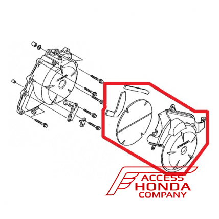 Защитная накладка крышки генератора мотоцикла Honda VFR1200F (64600-MGE-700)