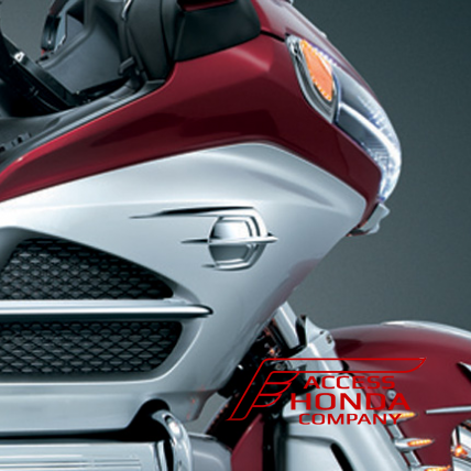 Хромированные накладки на эмблемы (пара) для Honda GL1800 Gold Wing  7363