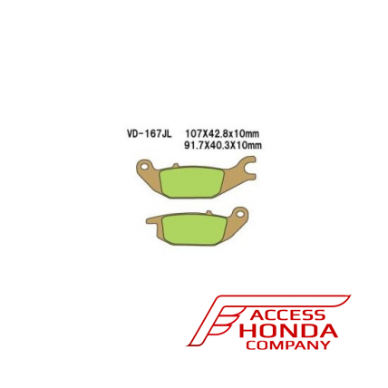 Тормозные колодки VESRAH VD 167JL для мотоциклов Honda