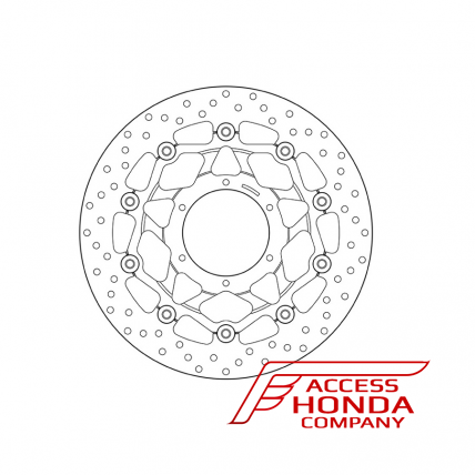 Передний тормозной диск Brembo для мотоцикла Honda CBR1000RR 2006-2007 / VTR1000 2000-2004