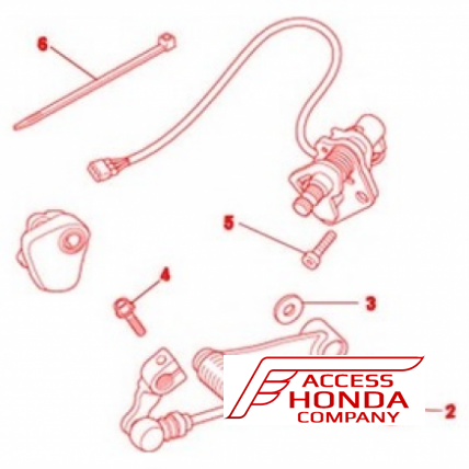 Электронная лапка переключения передач для мотоцикла Honda NC700-750SD/XD (с коробкой DCT) 08U70MGSD51 (08U70-MGS-D51)