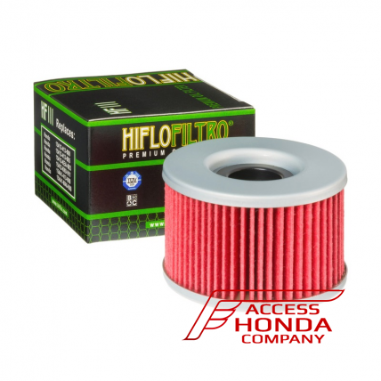 Mасляный фильтр Hiflo Filtro HF111, предназначен для большинства моделей мотоциклов Honda от 250 до 650 куб.см.
