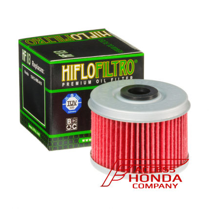 Mасляный фильтр Hiflo Filtro HF113, предназначен для большинства моделей мотоциклов Honda от 125 до 500 куб.см.