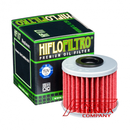 Mасляный фильтр Hiflo Filtro HF117 для мотоцикла Honda  (Трансмиссия DCT)
