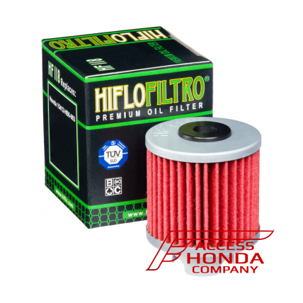 Mасляный фильтр Hiflo Filtro HF118, предназначен для большинства моделей мотоциклов Honda от 50 до 125 куб.см.