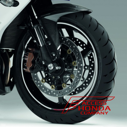 Комплект оригинальных наклеек на обод колеса HONDA 08F84MFJ810A (08F84-MFJ-810A) (белые)