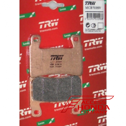Колодки тормозные передние TRW MCB703SV