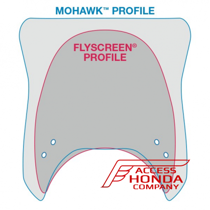 Ветровое стекло (Тонированное 95%) Mohawk ZTechnik® VStream® для мотоциклов Honda 