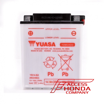 Оригинальная аккумуляторная батарея Yuasa YB14-B2 31500ML5506 (31500-ML5-506)    