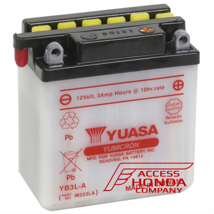 Оригинальная аккумуляторная батарея Yuasa YB3L-A 31500MC4671 (31500-MC4-671)   