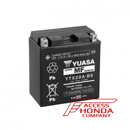 Оригинальная аккумуляторная батарея Yuasa YTX20A-BS 31500MBTD22 (31500-MBT-D22)  