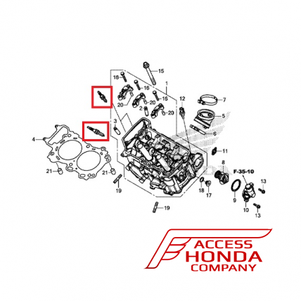 Оригинальная свеча зажигания Honda SILMAR8A9S 31909MJPG51 (31909-MJP-G51)