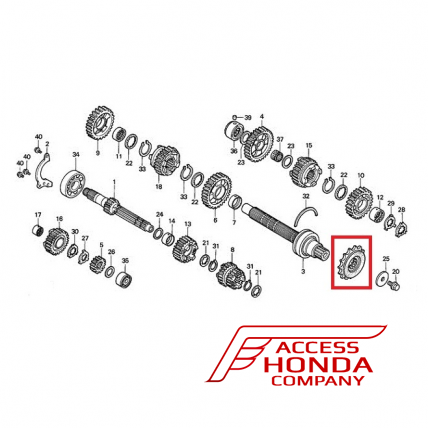 Оригинальная ведущая звезда HONDA 23801MW4000 (23801-MW4-000) 