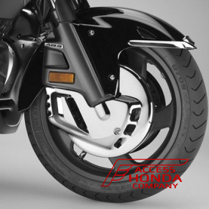 Оригинальные хромированные накладки на передние тормозные диски для мотоцикла Honda GL1800 Gold Wing '01-'16/F6B Bagger '13-'16 08P54MCA800 (08P54-MCA-800) (для версий без системы Airbag)