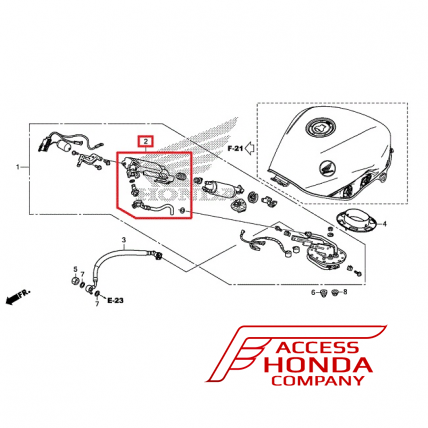 Оригинальный топливный фильтр Honda 16730MGH641 (16730-MGH-641)