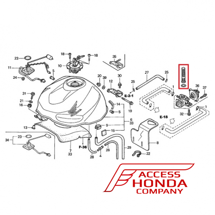Оригинальный топливный фильтр Honda 16952MBB003 (16952-MBB-003)